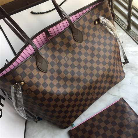 louis vuitton bag pink interior